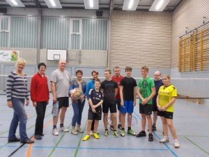 Badminton-Gruppe