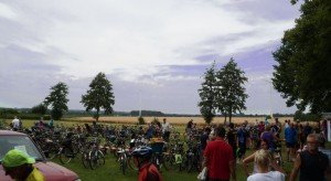Voller Fahrradparkplatz