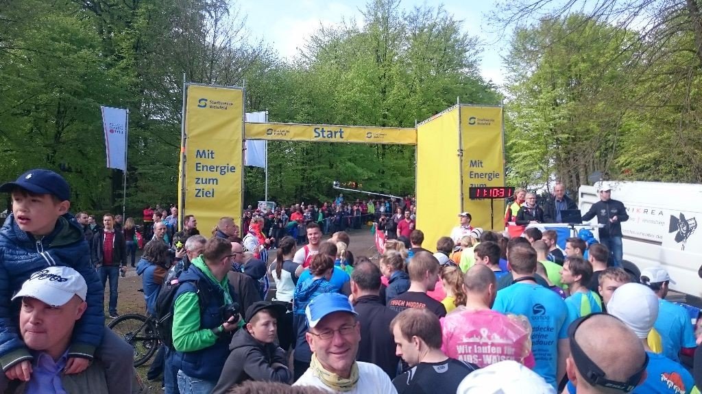 Direkt vor dem Start